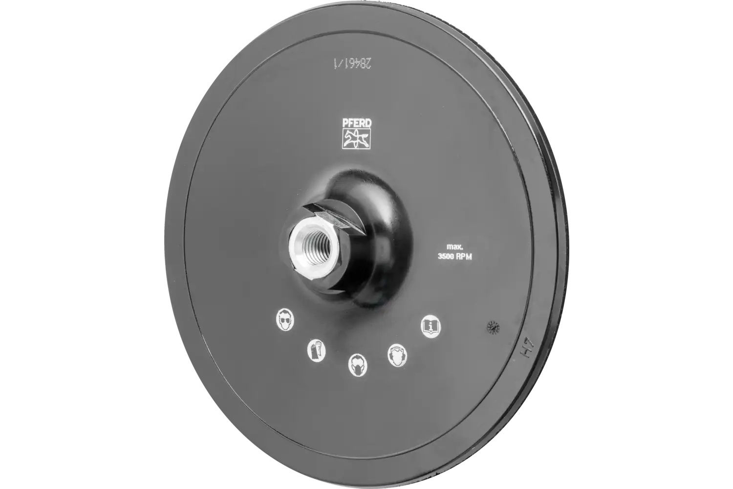 Picture of Pferd Polivlies® Hook & Loop Disc Holder, 7", 5/8-11 Thread